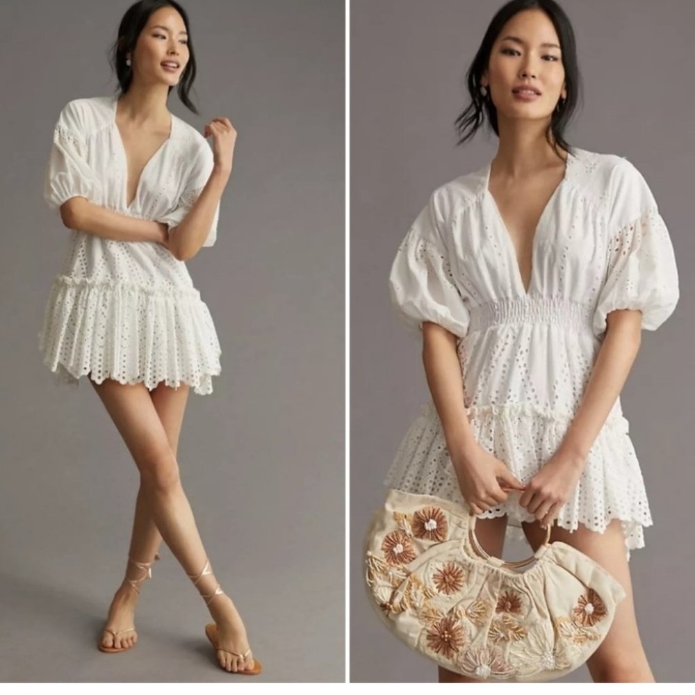 MISA Los Angeles eyelet dress NWT